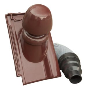 Țigla de ventilație Piemont cu ieșire pentru coșul de fum Țigla de ventilație Piemont cu ieșire pentru coșul de fum